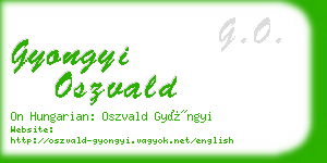 gyongyi oszvald business card